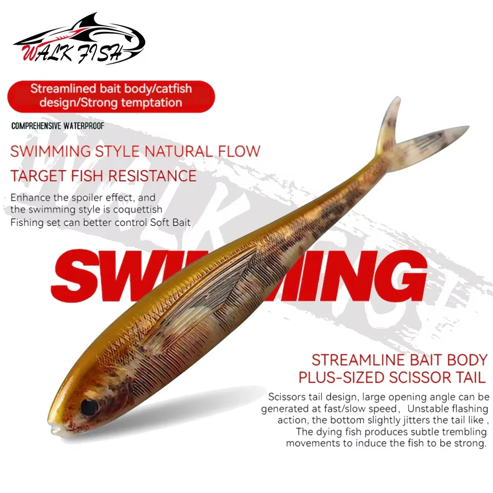 Swimbait WALK FISH 12cm 9g – Cebo suave para pesca en agua salada - imagen 3