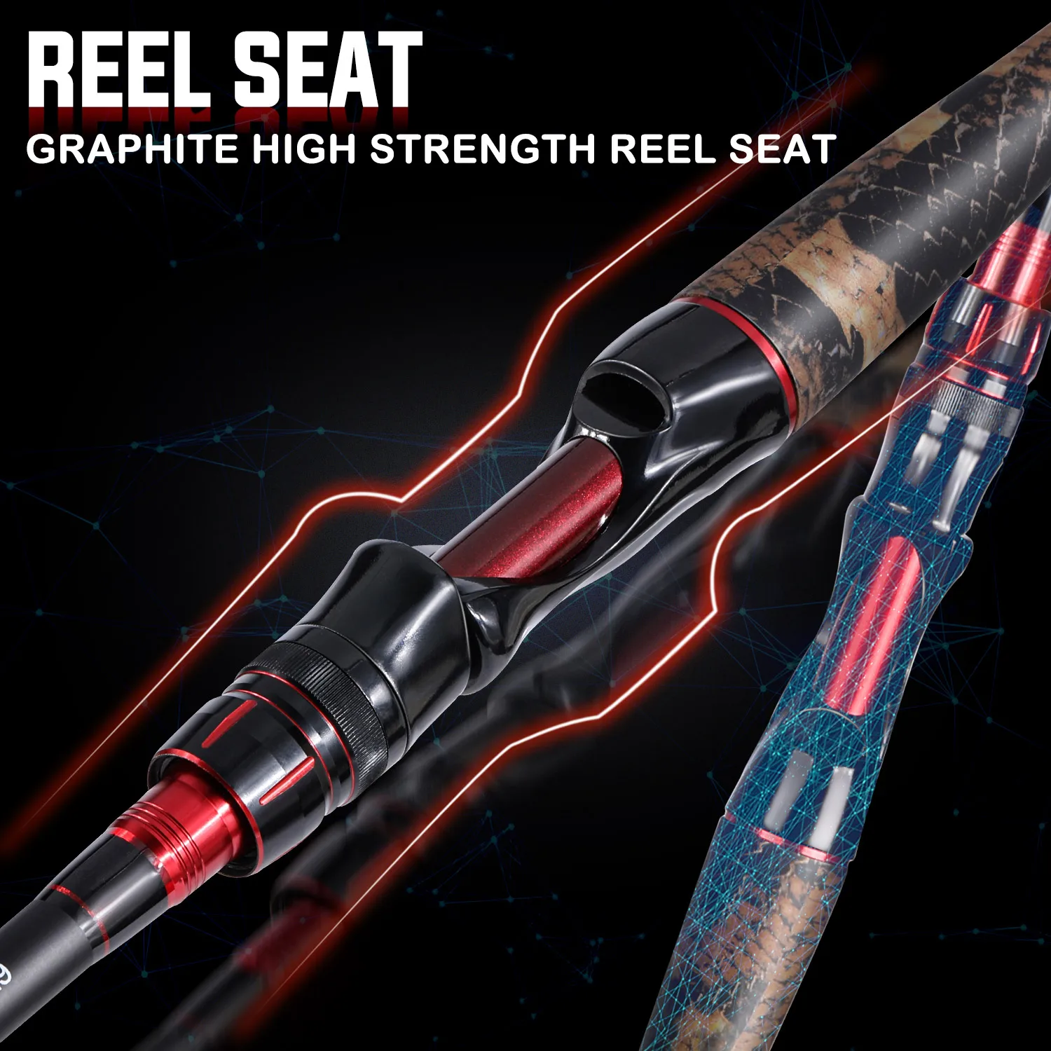 Sougayilang-caña de pescar de fibra de carbono, 1,98 m, ultraligera, para Pesca de carpas y lucios, arrastre máximo de 5kg - imagen 4