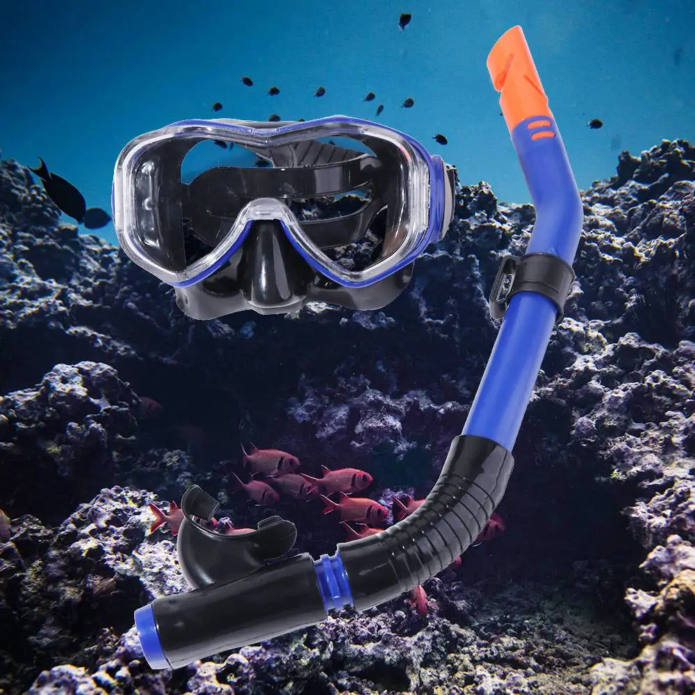Máscara de snorkel panorámica para mujer con visión clara sin fugas - imagen 5