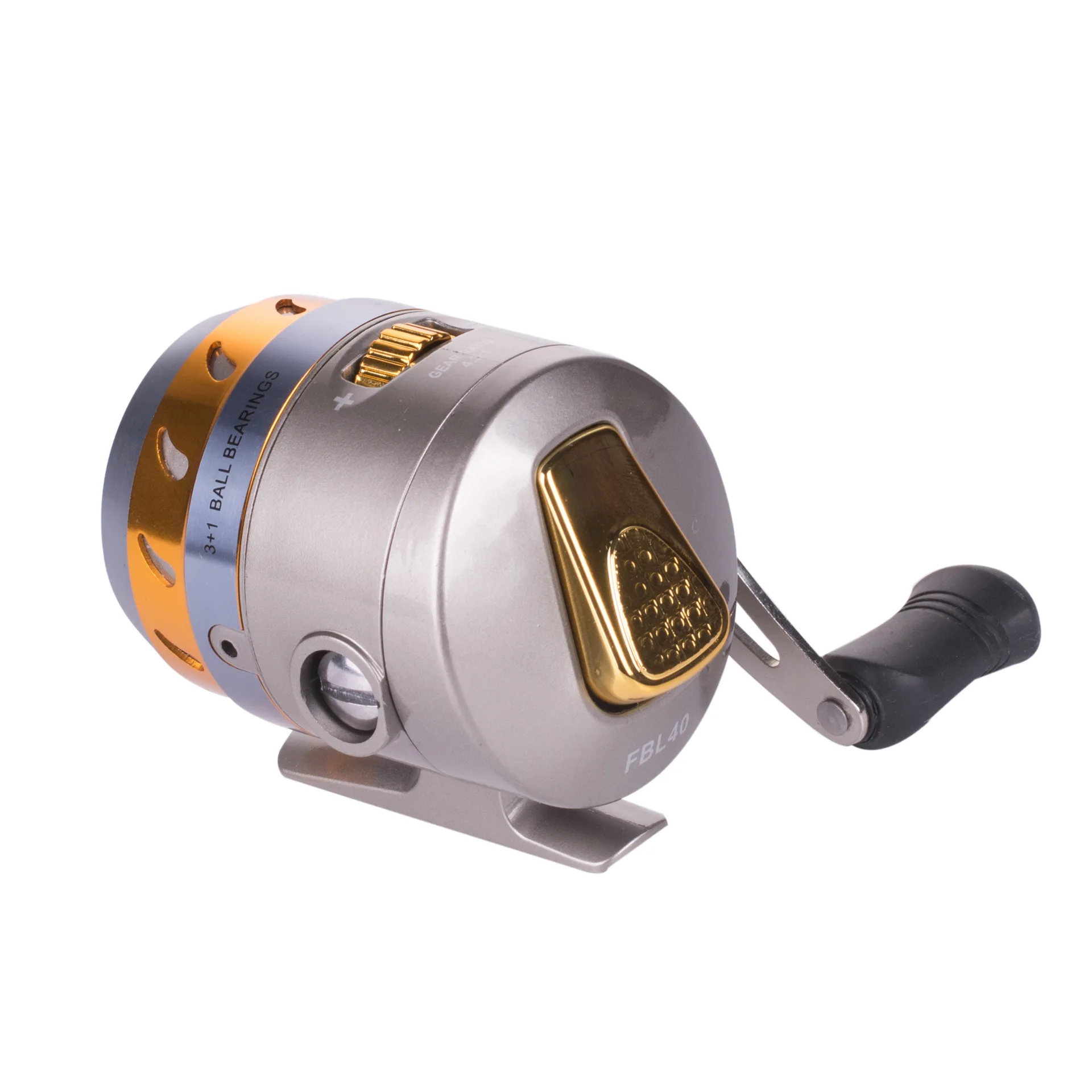 Carrete de pesca de tirachinas, rueda de mano giratoria, carrete cerrado de caza al aire libre con línea - imagen 3