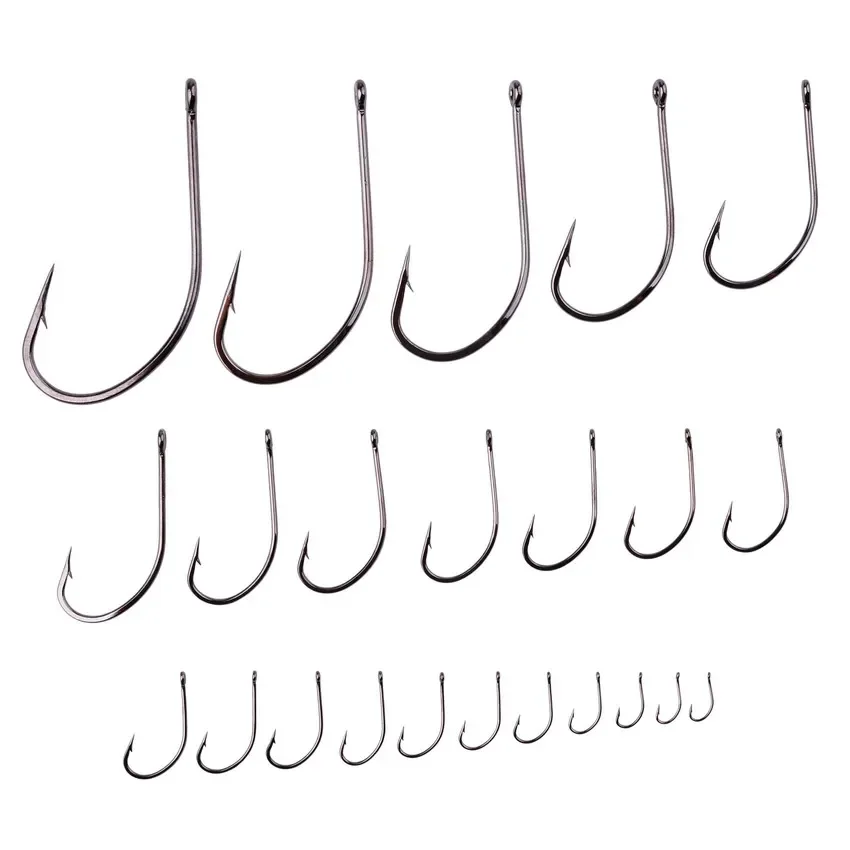 Aorace-anzuelo de Pesca de acero con alto contenido de carbono, Serie 2 #-30 #, con mosca, gusano, estanque, soporte de cebo, accesorios para Pesca - imagen 2