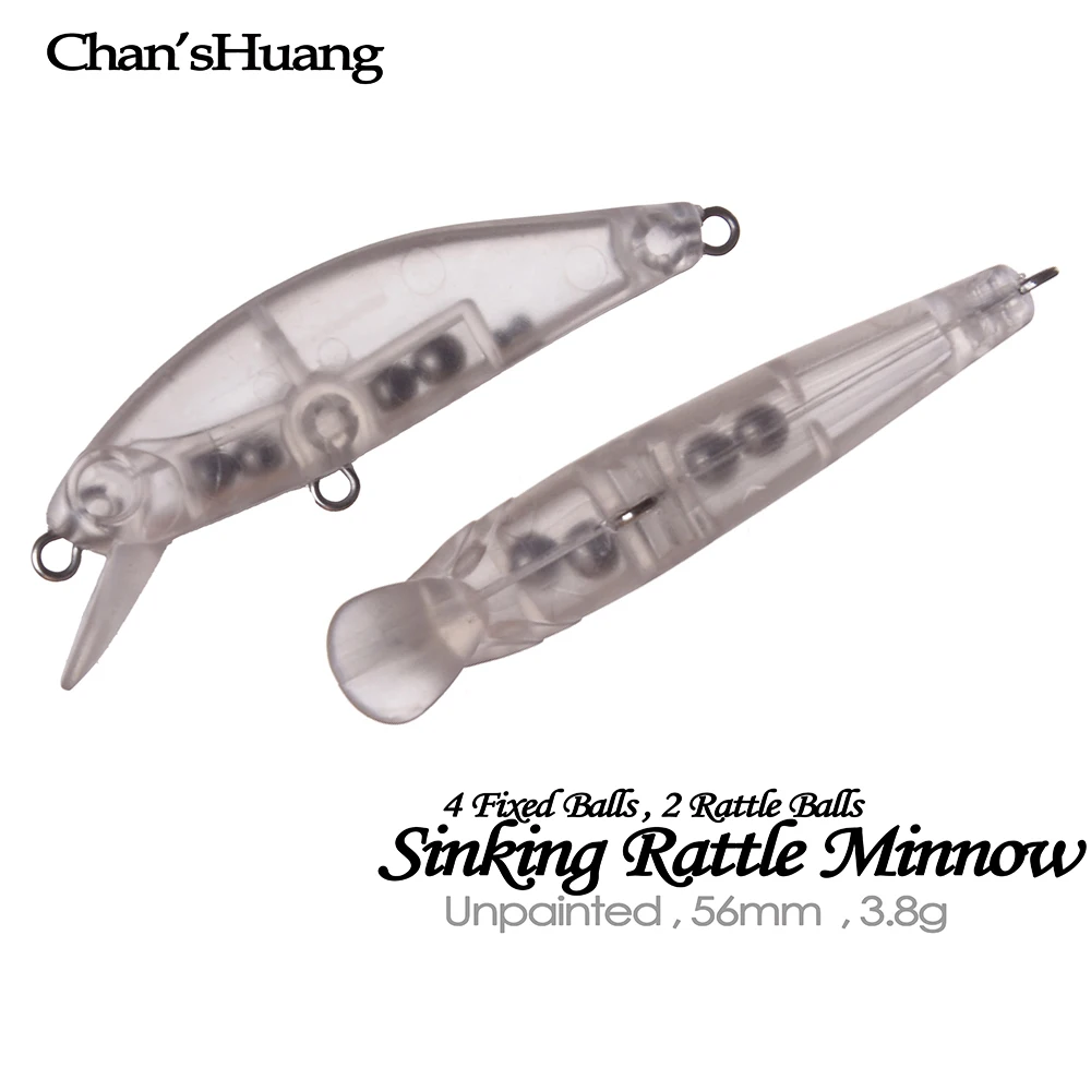 Señuelo Minnow Artificial Chan'sHuang 5,6 cm con sonajero hundido