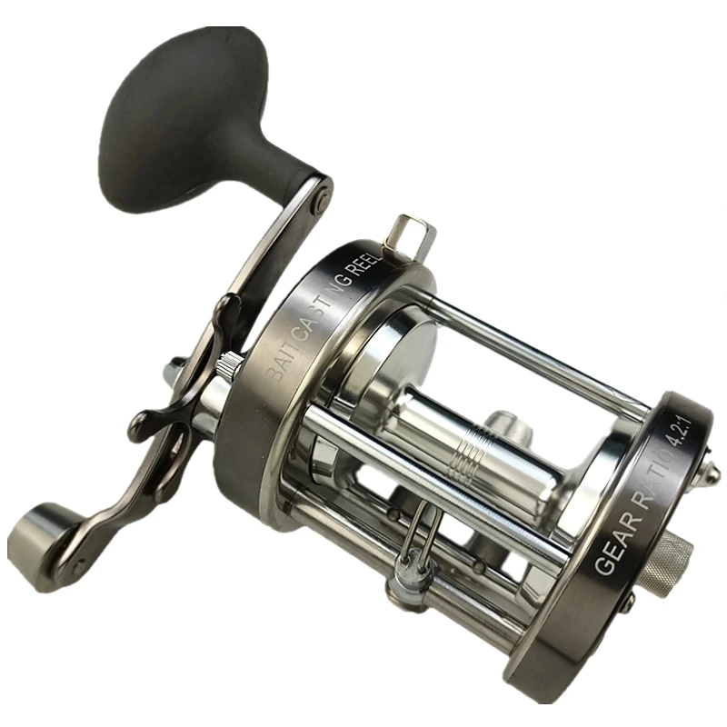 Carrete de fundición de Metal completo CL90, carrete de pesca de barco pesado, arrastre de mano izquierda, aparejos de pesca de agua salada a prueba de óxido, tambor grande, rueda de pescado - imagen 5