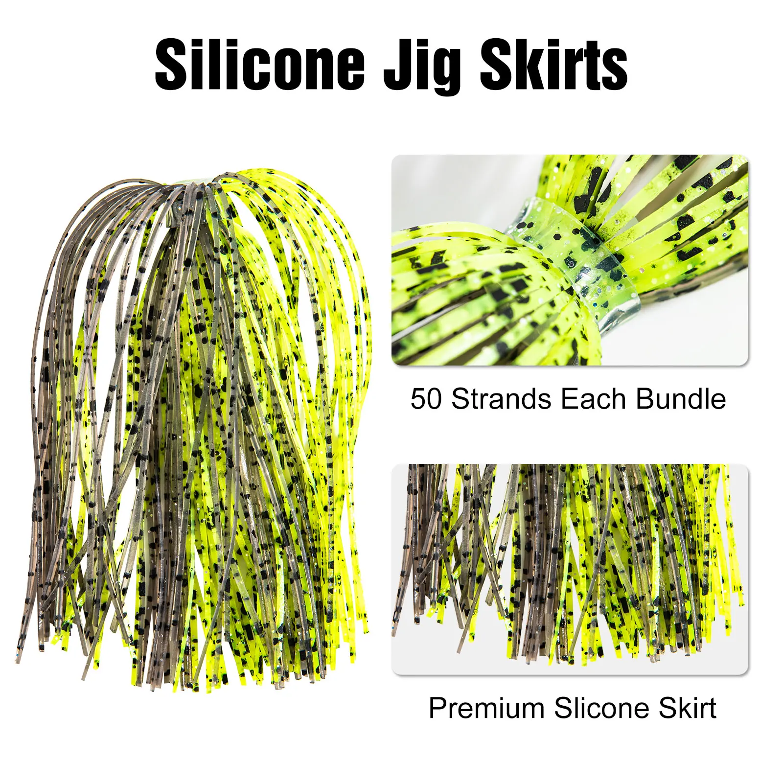 Goture Jigs de silicona con falda giratoria para lubina - imagen 3