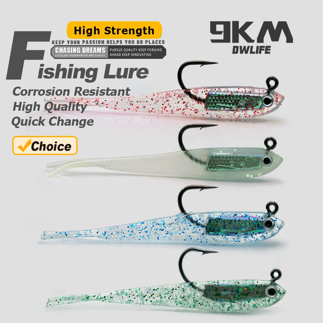 9KM Swimbaits – Señuelos suaves con jig head