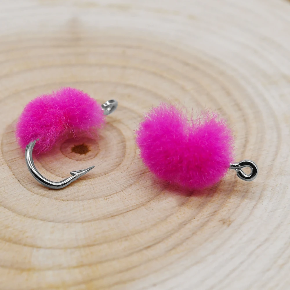 MNFT 10 Uds. Bebé llama huevo pesca con mosca estilo de competición ninfas imitar trucha salmón peces moscas cebo señuelos 10 colores disponibles - imagen 5