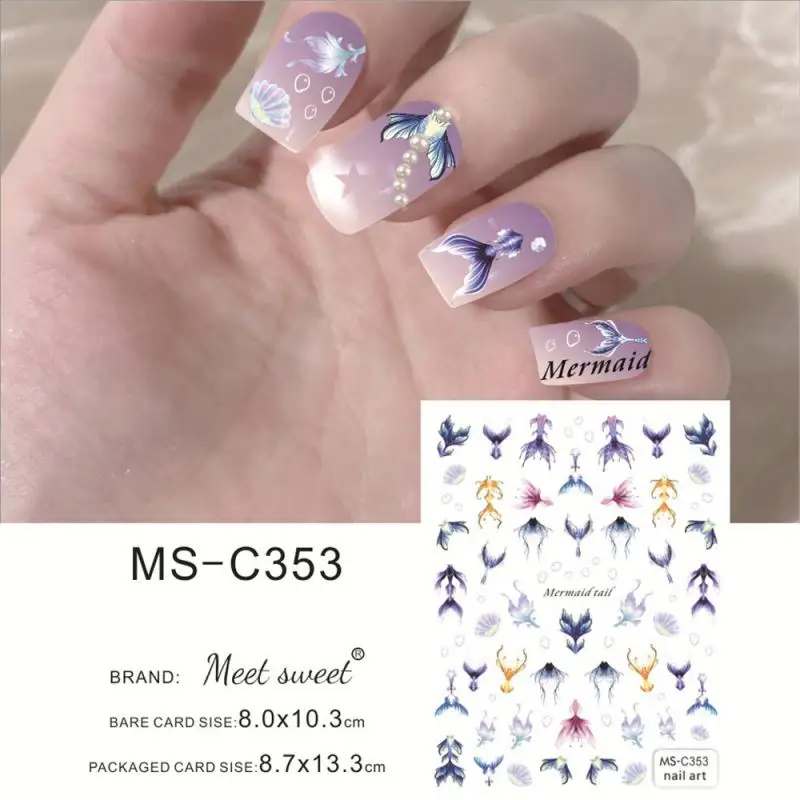 Pegatinas adhesivas para uñas, 1/2/3 piezas, cómodas, no tóxicas e inofensivas, a la moda, ultrafinas, resistentes al agua, duraderas - imagen 5