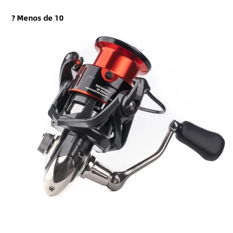Carrete Giratorio Deukio CNC 4+1BB – Metal para pesca en mar y río - imagen 2