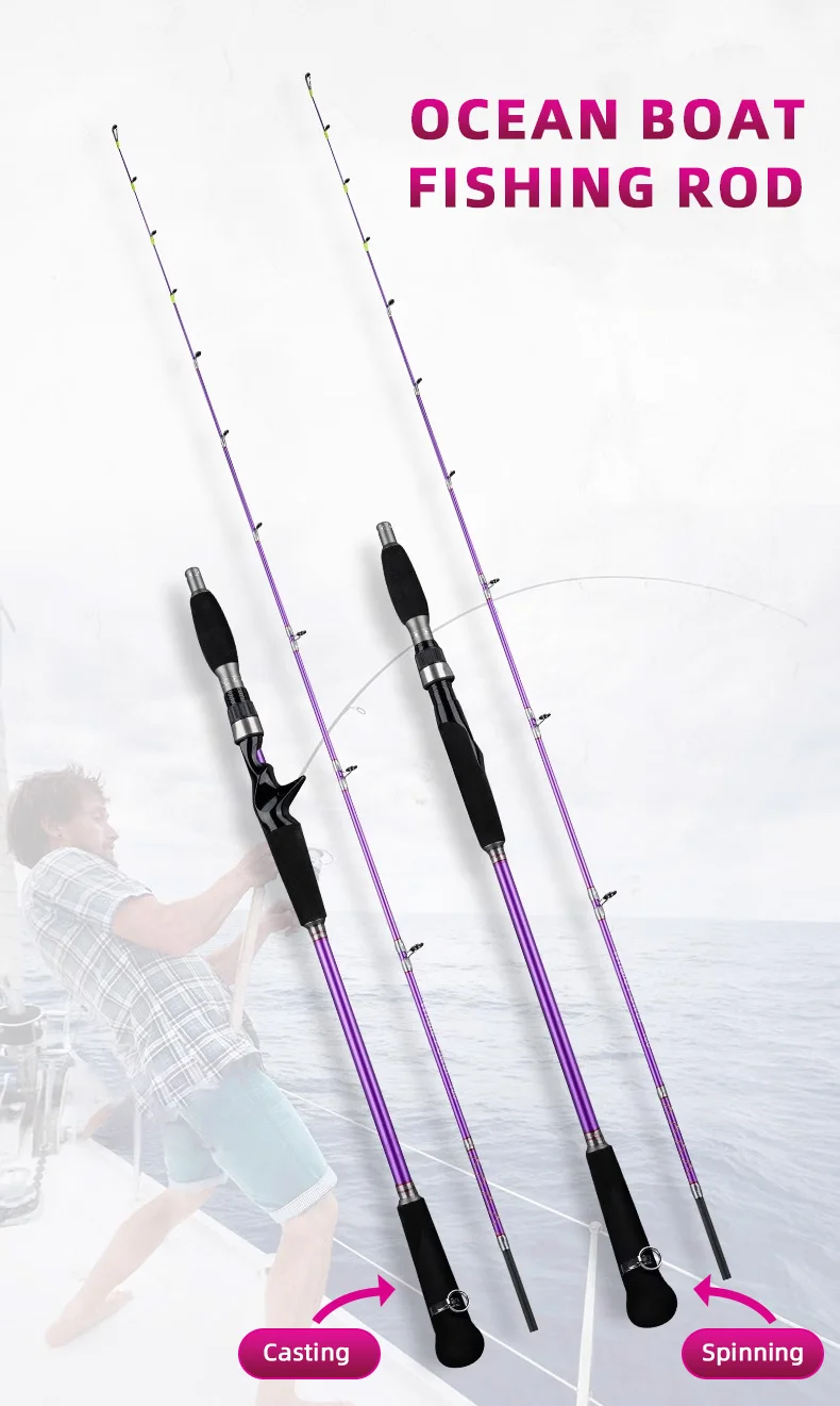 NUNATAK Caña Spinning Jigging – Anillas Fuji – Ideal para Atún - imagen 3