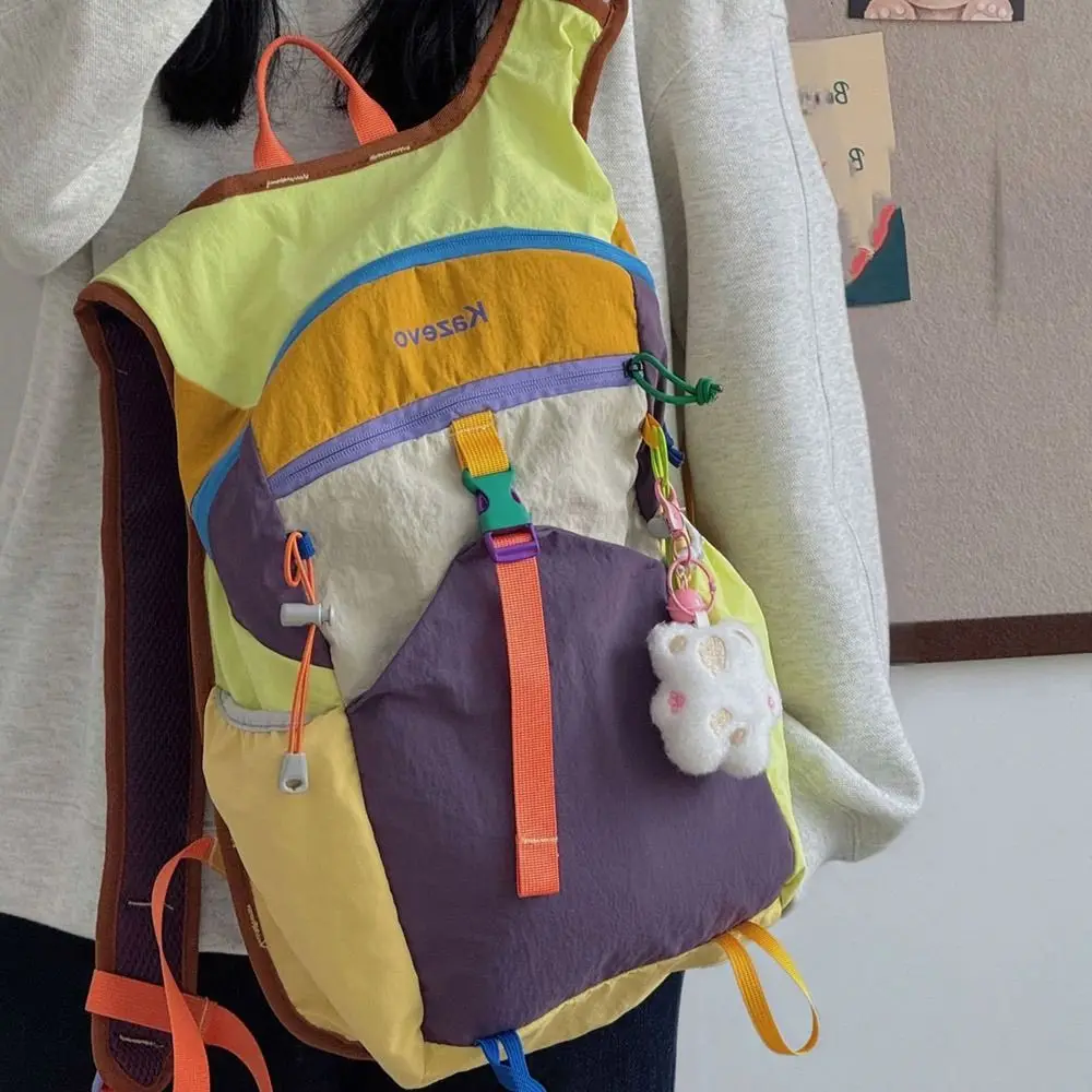 Bolsa de Montañismo al aire libre transpirable, mochila de escalada impermeable de gran capacidad, mochila ligera de nailon para senderismo, viaje - imagen 5