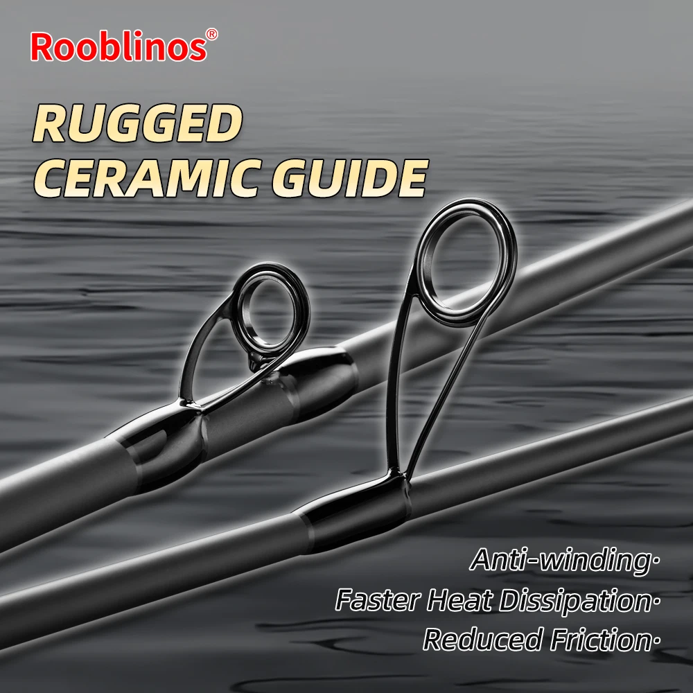 ROOBLINOS BASS Hunter S702L/C702L caña spinning costa ligera - imagen 3