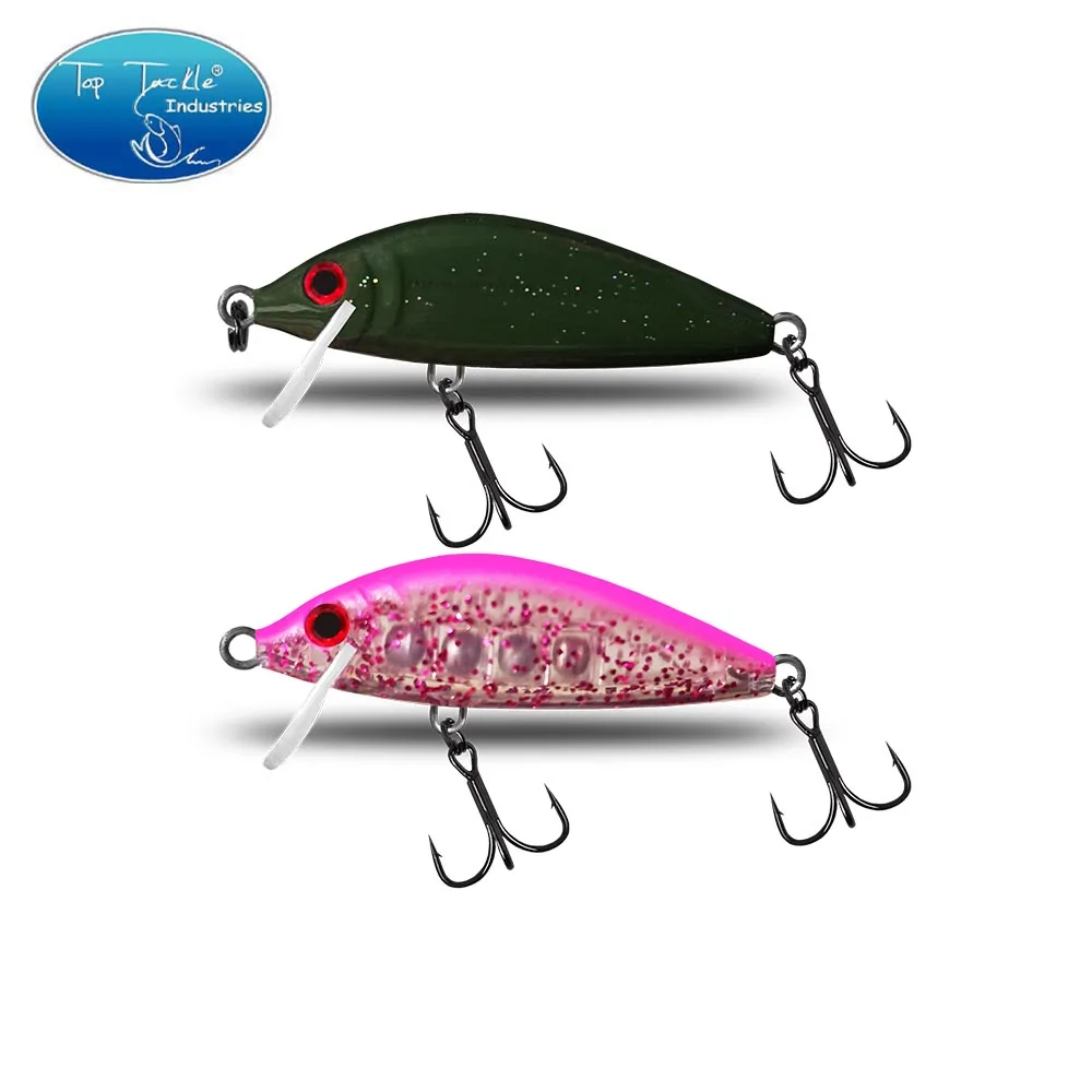 Top TACKLE INDUSTRIES-señuelo de pesca de pececillo que se hunde, 5,5 cm, 5g, señuelo Artificial para trucha, corriente, lago, Jerkbait, pesca en roca, cebos duros - imagen 3
