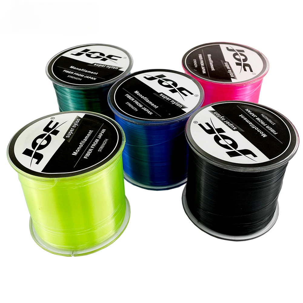 JOF-sedal de Pesca de nailon de 1000M, Sedal transparente superfuerte de 3,4-28,6 lb, aparejos de Pesca en el mar, línea líder de monofilamento - imagen 2