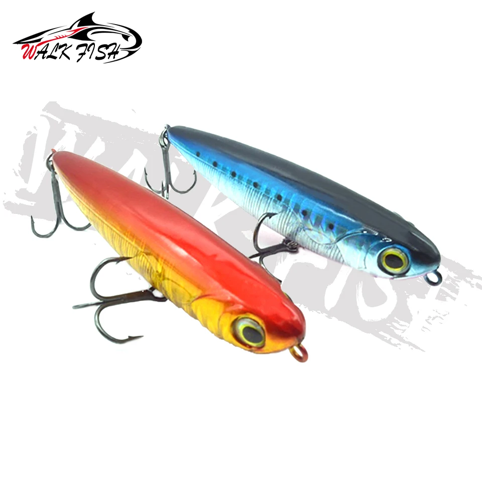 WALK FISH-señuelo tipo lápiz, 1 Uds., 6g/12g, 60mm/85mm, pequeños canciones de dirigible de municiones, lanzamiento de largo alcance, cebo Artificial de lubina con pico hacia arriba, 6g/12g - imagen 2