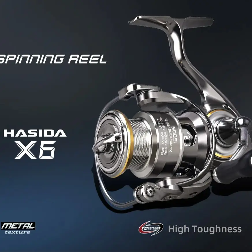 Carrete Spinning Histar X6 5.2:1 – Lance largo para señuelos ligeros