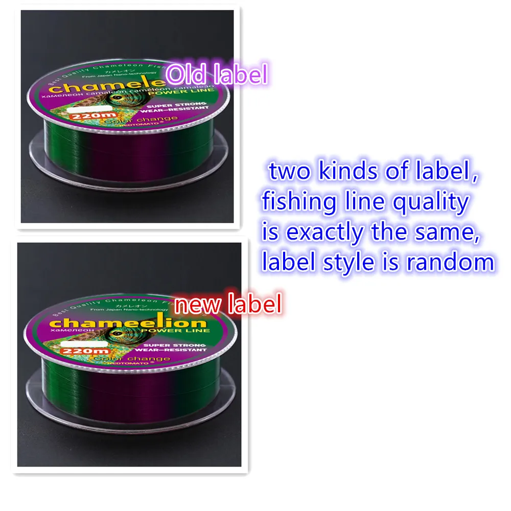 Sedal de pesca con revestimiento de fluorocarbono, monofilamento que cambia de Color, nailon fuerte, equipo de pesca en roca, 220m, 500m - imagen 5