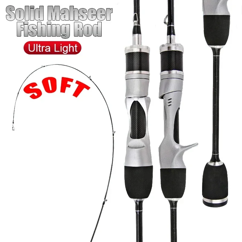 Canna de pescar de fundición giratoria UL, sistema Finesse de cebo pequeño, fibra de carbono ultraligera, 2 piezas, 1,68-1,8 m, 1-8g, para caña de pescar de trucha - imagen 2