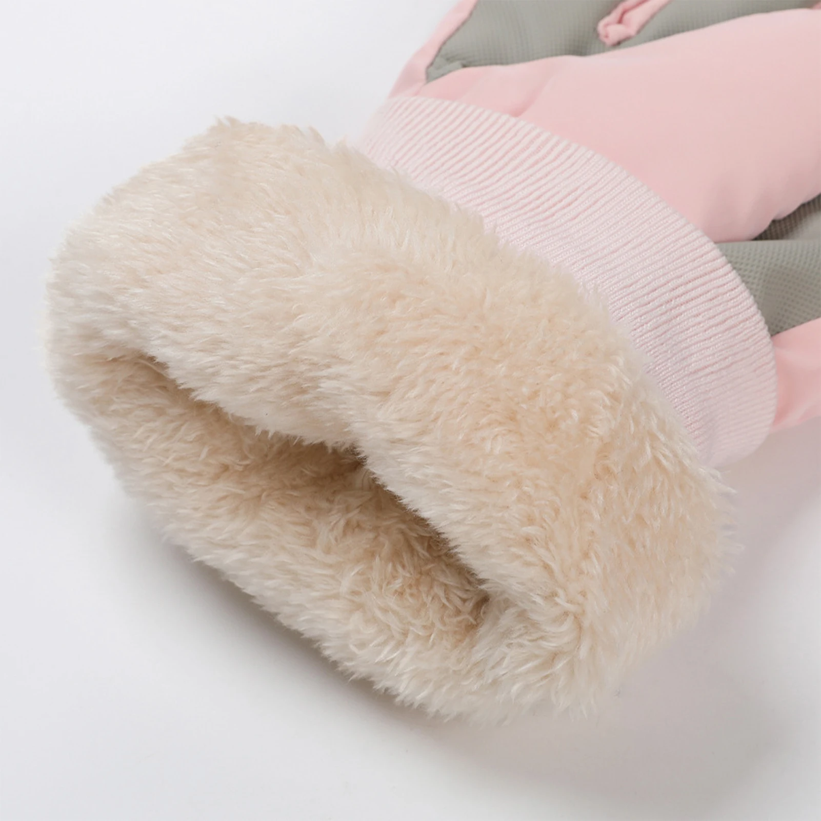 Guantes universales de esquí para invierno, guantes gruesos de felpa impermeables con pantalla táctil, guantes cálidos antideslizantes para ciclismo, Camping y Scooter - imagen 5