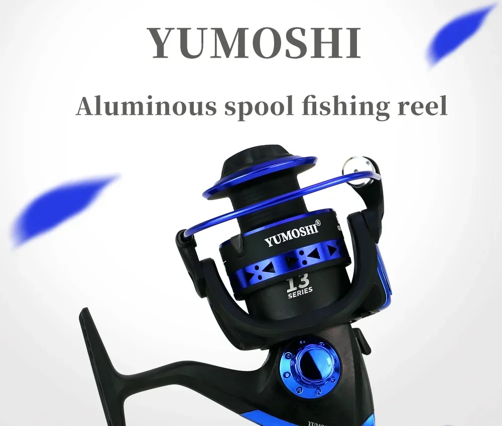 Experimente lo mejor en el equipo de pesca con el carrete de pesca de carrete luminoso de Yumoshi