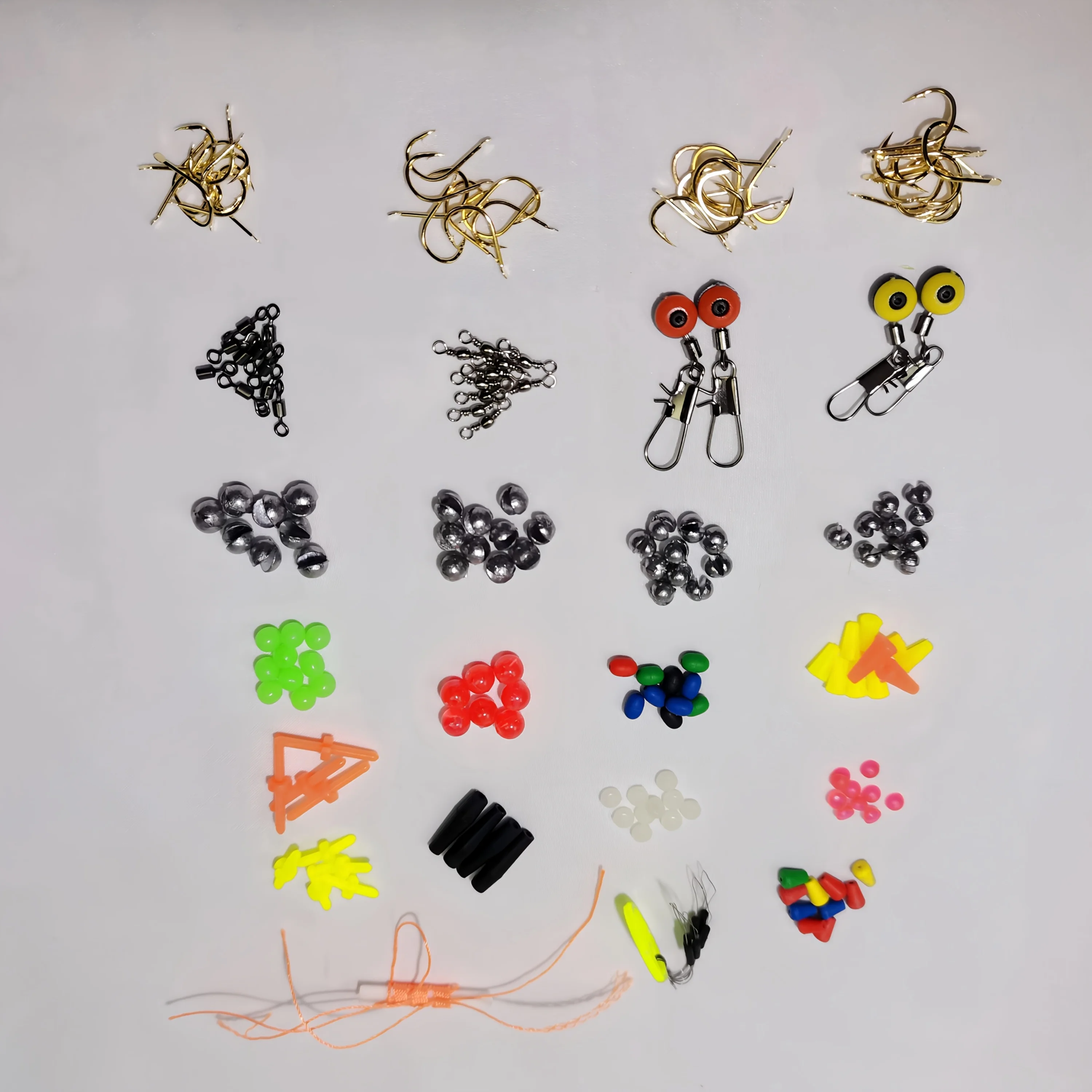 184 Uds., 24 tipos de aparejos portátiles, accesorios de pesca en roca, conjunto combinado, caja de fundición para Surf, Pin giratorio, Kit de anzuelos individuales, aparejos de herramientas - imagen 5