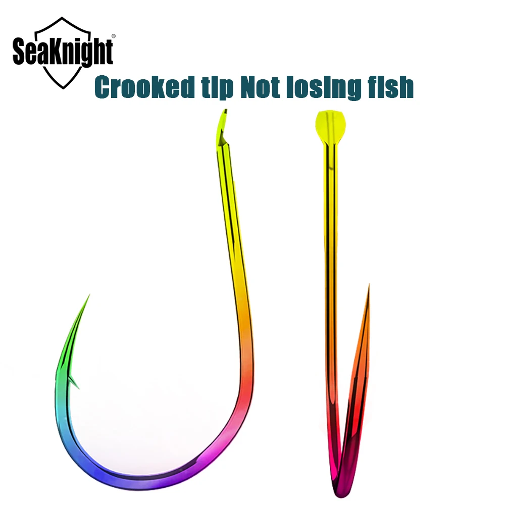 Seaknight-anzuelo de acero de alto carbono, gancho afilado, duradero, con púas, equipo de pesca en roca, accesorios de aparejos, 2023 - imagen 3