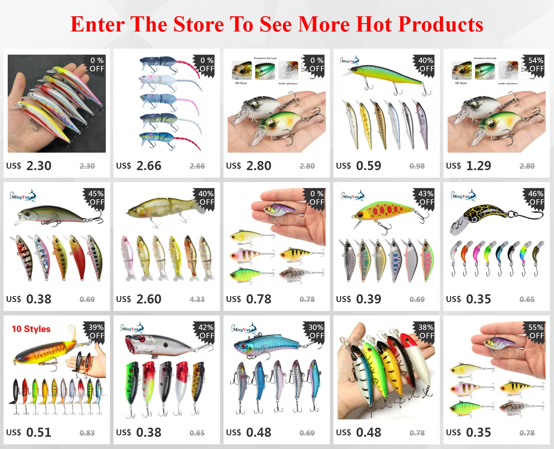 Señuelo VIB en acción