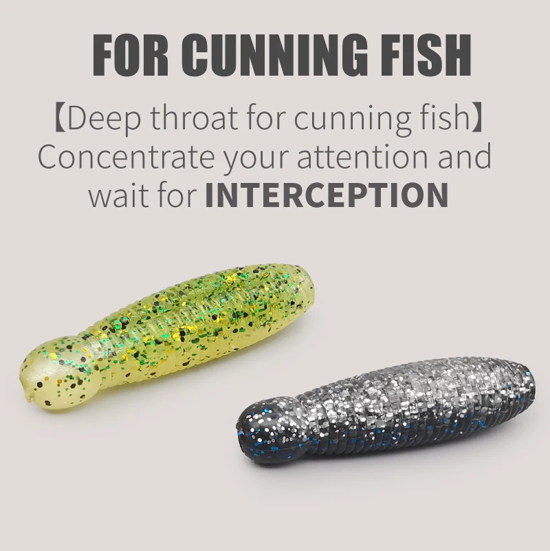 LUREHOLIC 4cm 5cm crisalis cebos blandos agregar sal lubina señuelo pesca cabeza de serpiente pescado patata señuelo cebos - imagen 3