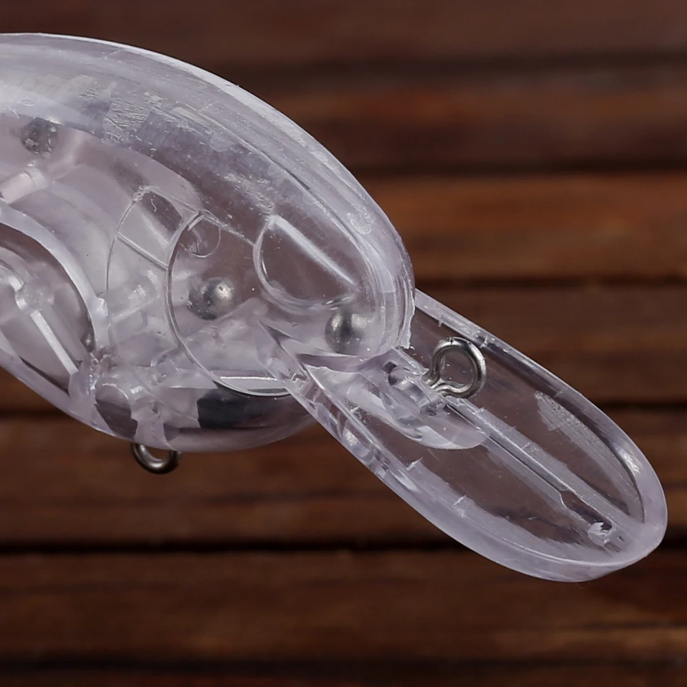Crankbait flotante sin pintar Dr.Holife con sonajeros para agua media - imagen 2