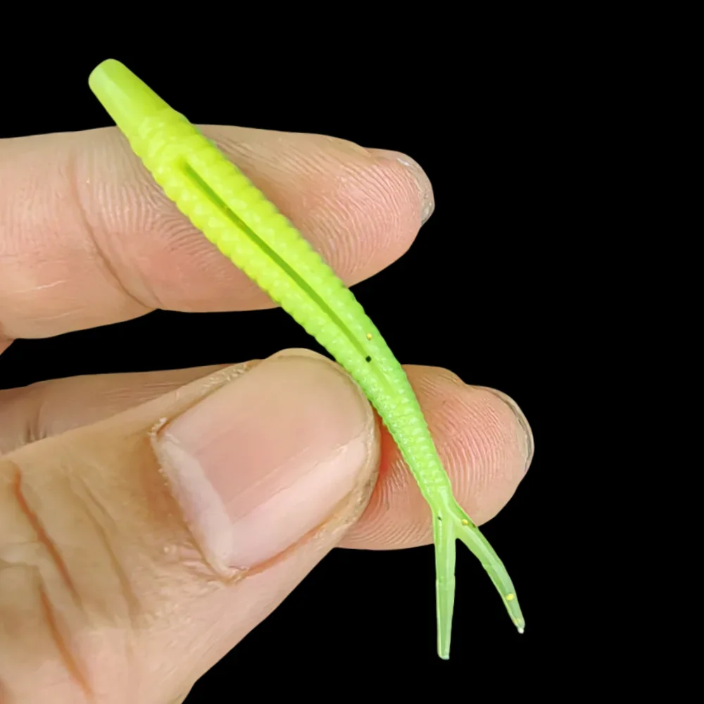 MUKUN 10 Uds Mini Señuelos de Pesca blandos 0,65g/1,8g pequeños y realistas cola de paleta bifurcada Swimbaits de pesca para aparejos de agua dulce - imagen 5