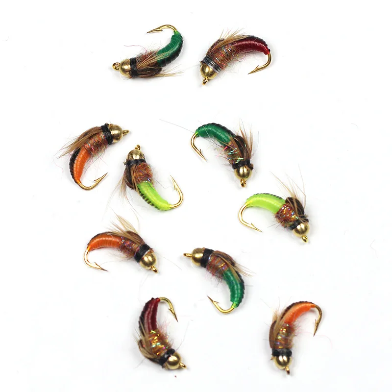 Cabeza de Cuentas Latón Hundimiento Rápido Pesca Mosca Trucha - imagen 3
