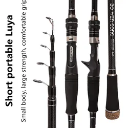 Caña telescópica spinning ultraligera – Fibra de carbono para trucha