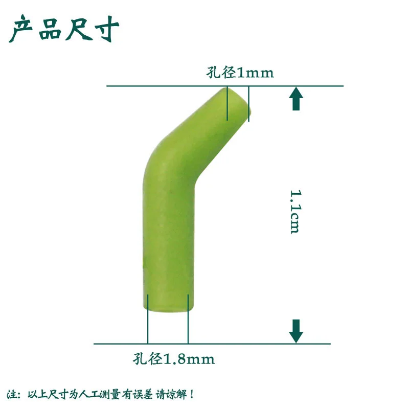 1000 Uds. Accesorios de Pesca de carpa anzuelo de tubo antienredos conector giratorio anzuelos productos de protección de sedal aparejos de Pesca - imagen 2