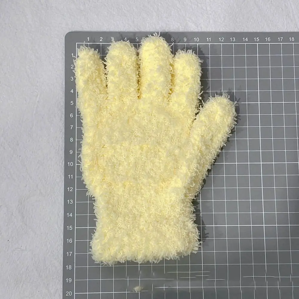 Lindo terciopelo Coral guantes de terciopelo Coral más cálidos guantes de estrella de invierno guantes cálidos a prueba de viento mujeres - imagen 5