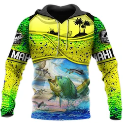Sudadera pesca Mahi Mahi 3D PLstar Cosmos Love – Estampado completo