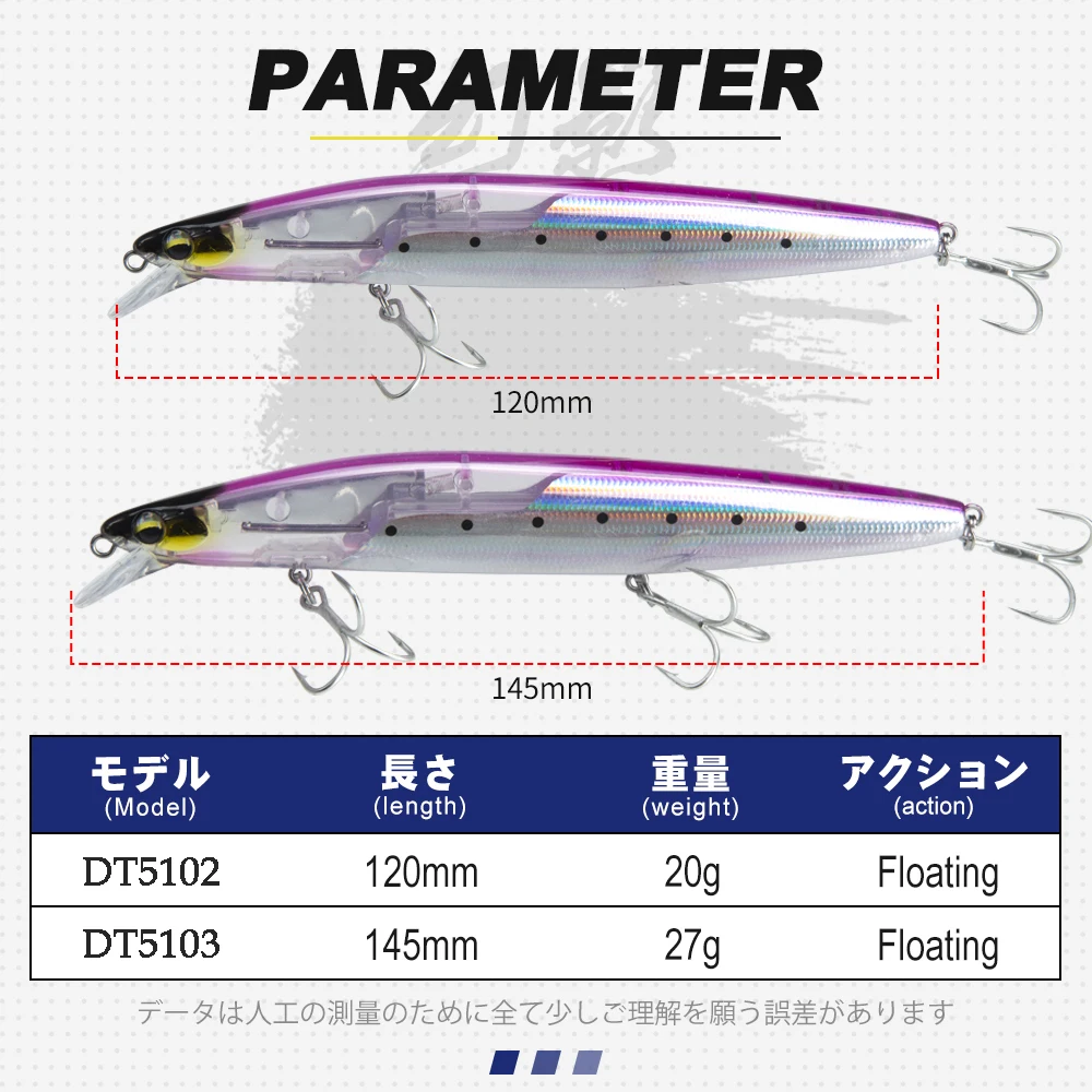 D1 Minnow Flotante – Señuelo para lubina y lucio - imagen 3