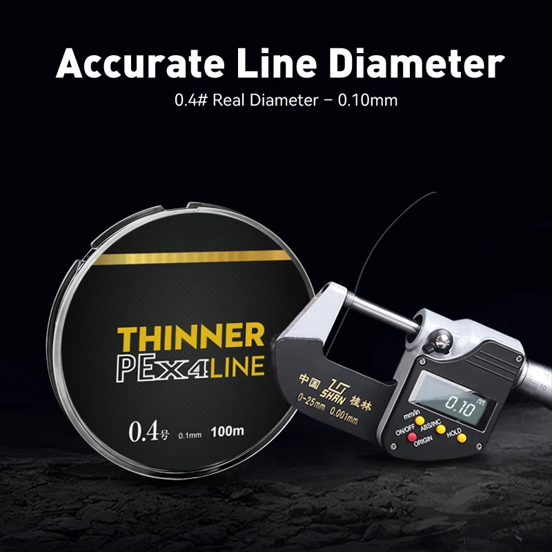 Línea de pesca ACE HAWK BFS, 4 hebras trenzadas de PE, monofilamento japonés MT8 para trucha UL, cebo pequeño para pesca, aparejos aptos - imagen 5