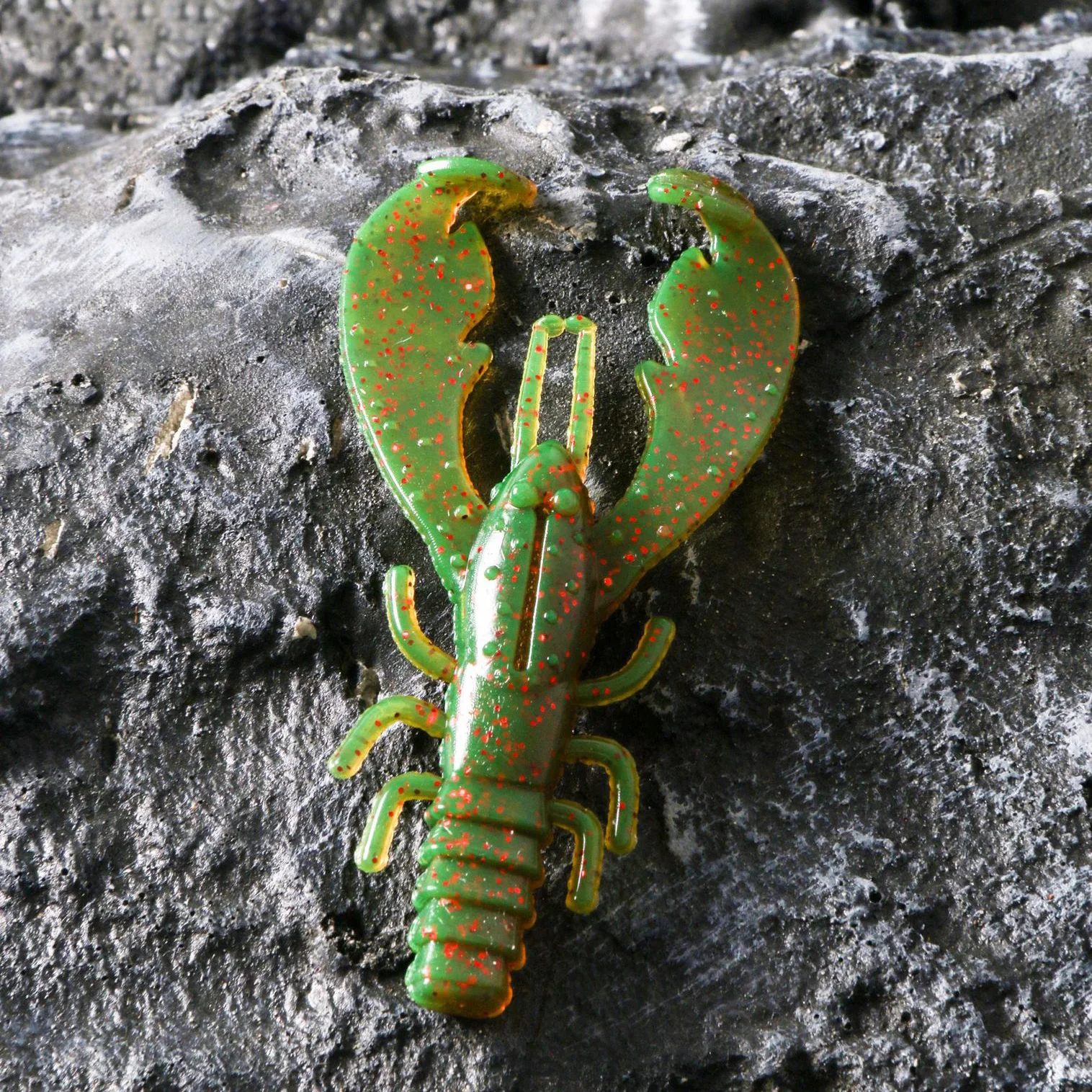 Cebo blando de 5 unids/pack, cebo flotante de camarón de 7cm, cebo biónico Fshing, lubina a rayas - imagen 3