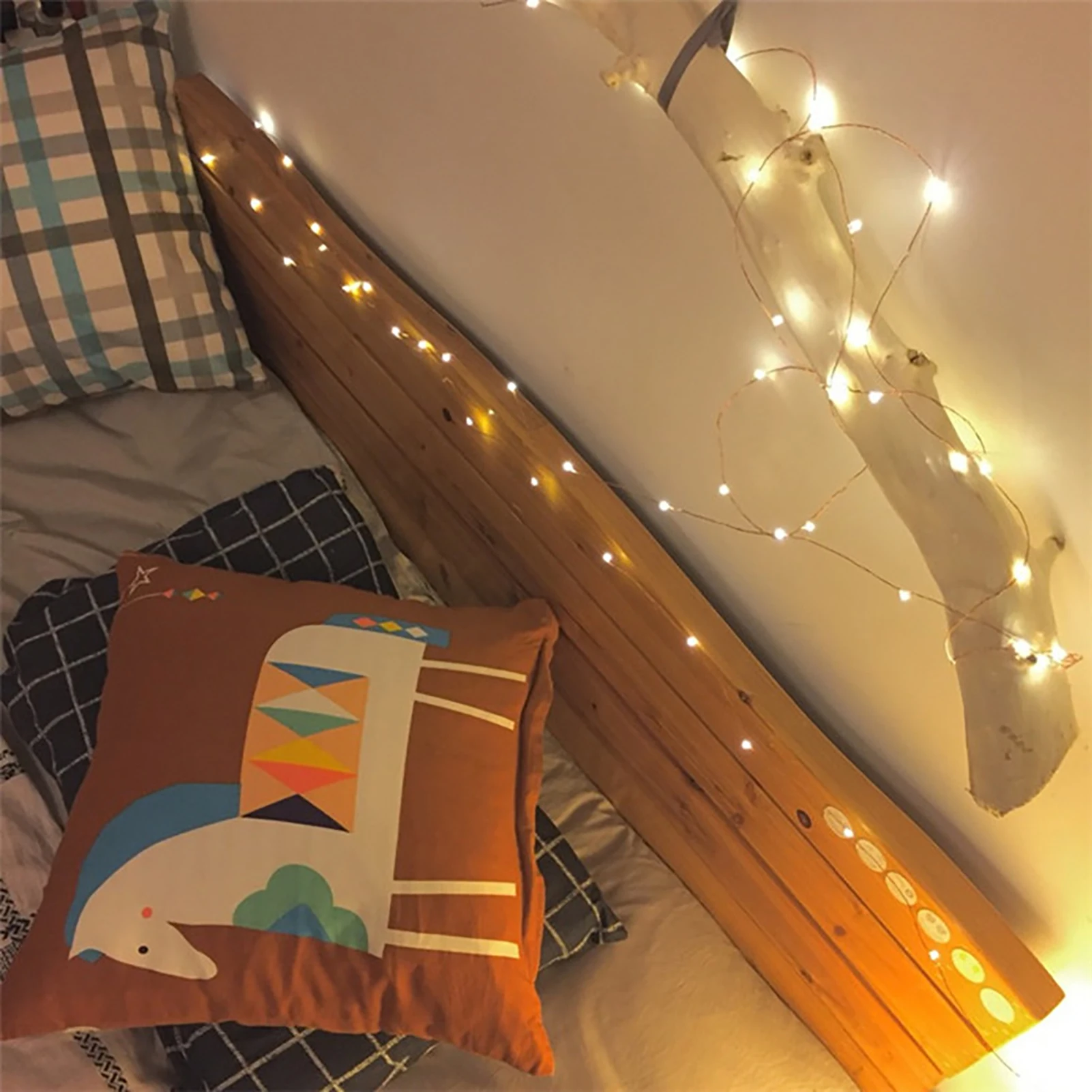 Cadena de luces para decoración de acampada, luz LED con carga Usb, iluminación ambiental colorida para tienda, dosel, refugio, adornos navideños - imagen 5