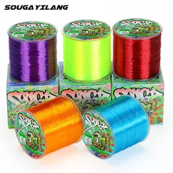 Sougayilang-sedal de pesca de nailon, monofilamento duradero de 500mm-0,14mm, sedal de fundición suave, aparejos de pesca, novedad, 0,50 m