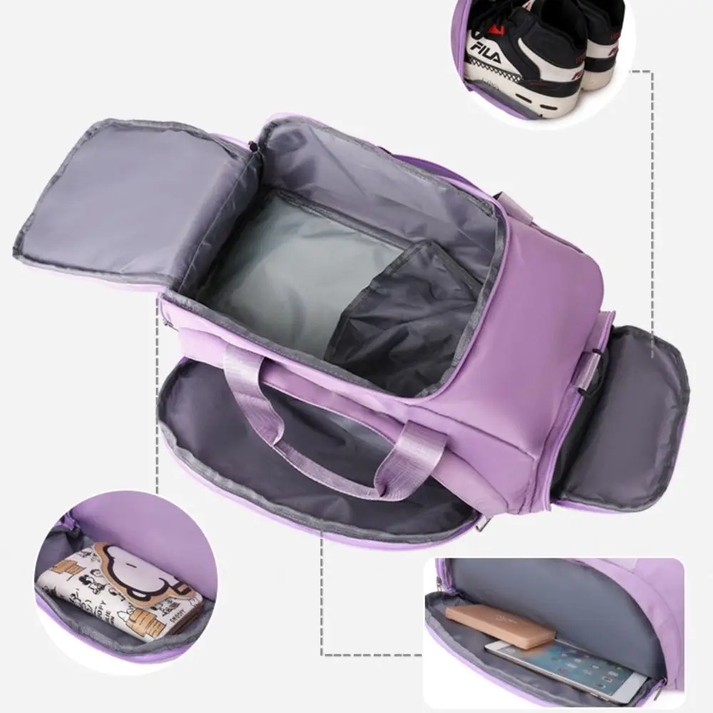 Nueva mochila deportiva de viaje de gran capacidad, bolsa de equipaje impermeable Oxford, bolsa de lona para gimnasio con separación en seco y húmedo - imagen 4