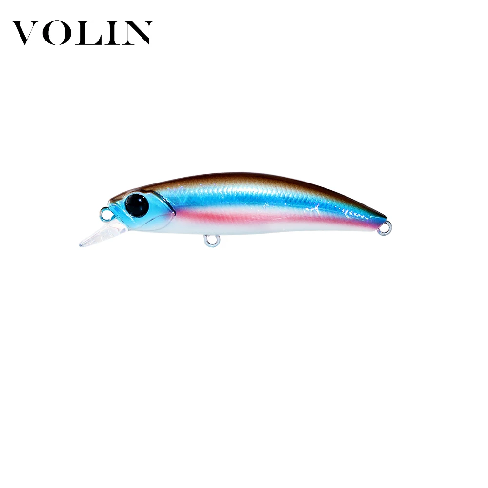 VOLIN-sistema de freno magnético Wobbler de pesca, cebo duro para pececillos, cebo Artificial, Swimbait para perca, 60mm, 6,5g, 1 ud. - imagen 5