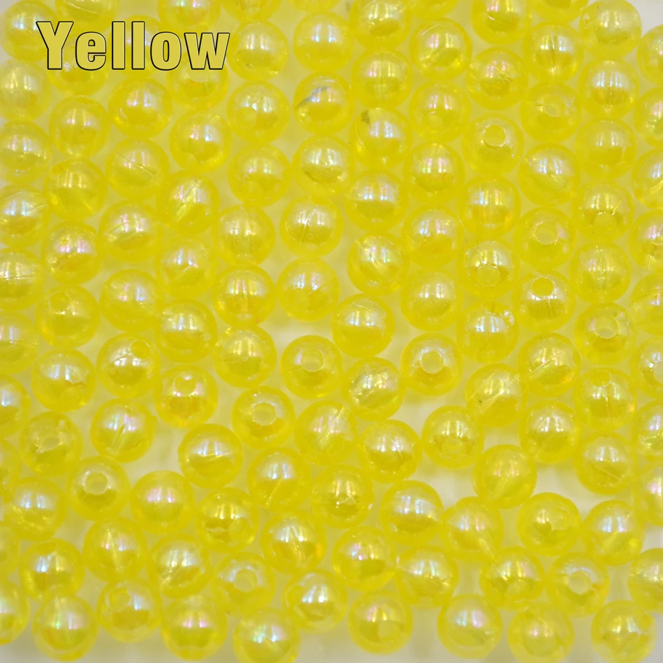 MNFT 500 Uds. Flotador de pesca de deriva de trucha Steelhead 6mm cuentas de pesca de yema de huevo cuentas de pesca para hacer rastro/plataforma - imagen 3