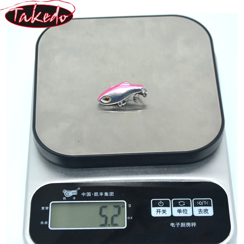 TAKEDO HG28 cebo Artificial de pesca de mar 5,2 cm 3,5g VIB Swimbait Wobbler señuelo de pesca Peche anzuelo triple para bagre señuelo de lubina - imagen 4