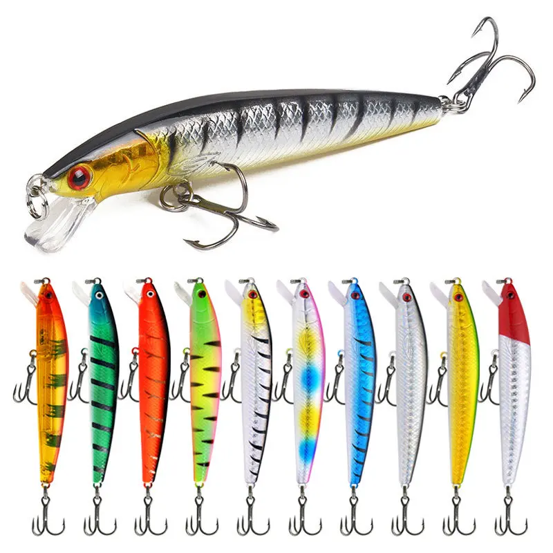 Señuelo Minnow flotante con ojos 3D para pesca de carpa