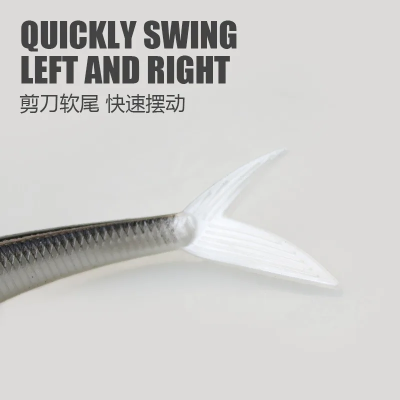 Swolfy, 10 Uds., 12cm, 9g, señuelo flotante de plástico suave para saltar, plástico suave TPR, toma de caída, cebo suave, señuelo de pesca, tiro de gota - imagen 4