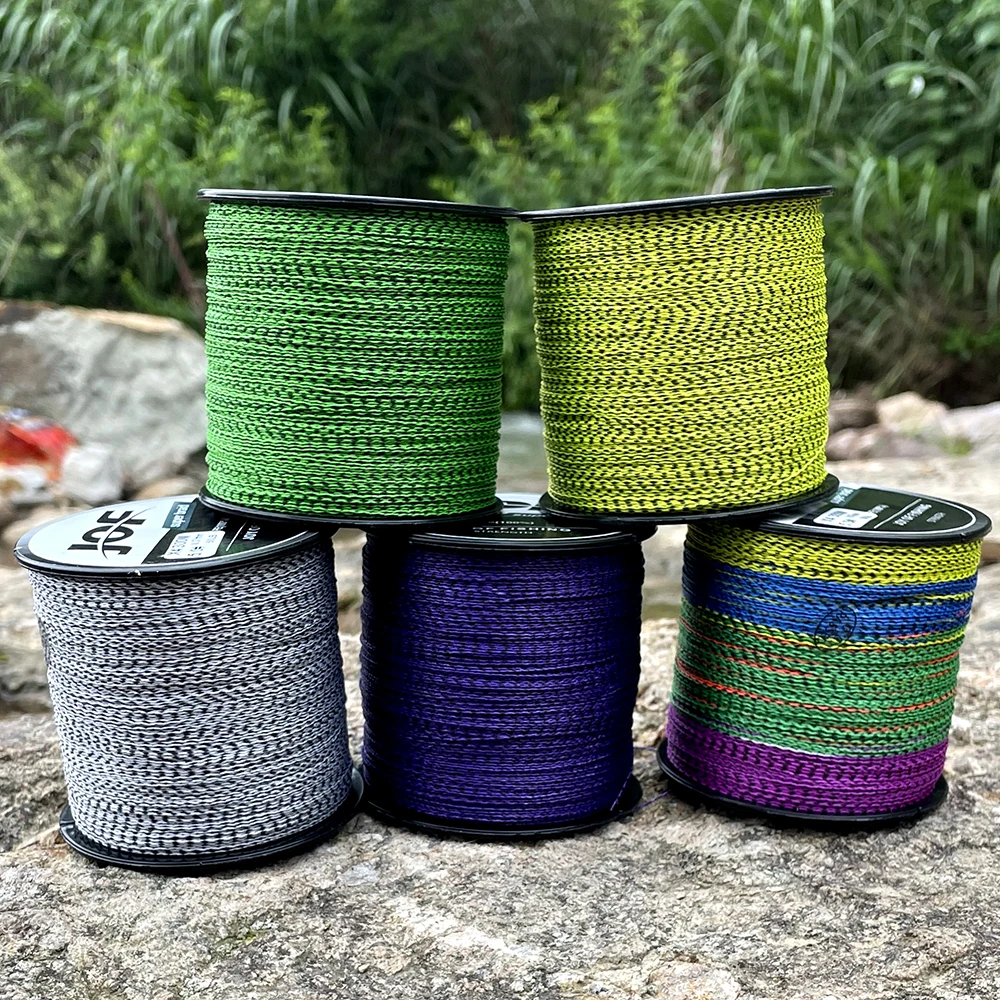 Jof-línea de pesca trenzada, 300m, 4 líneas de pesca con manchas invisibles, 0,11mm-0,50mm, 10lb-80lb, súper fuerte - imagen 5