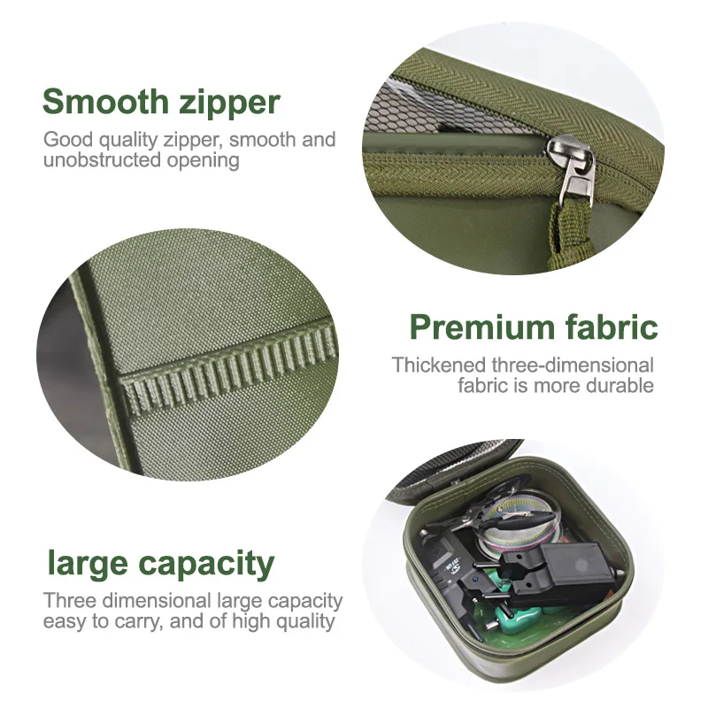 JSFUN Bolsa de almacenaje para cañas de carpa, impermeable y resistente al polvo - imagen 5