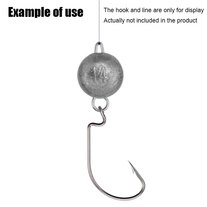 Plomos de cabeza de plomo para pesca, señuelo Cheburashka de bala, accesorios de cebo blando, 12g-21g - imagen 2