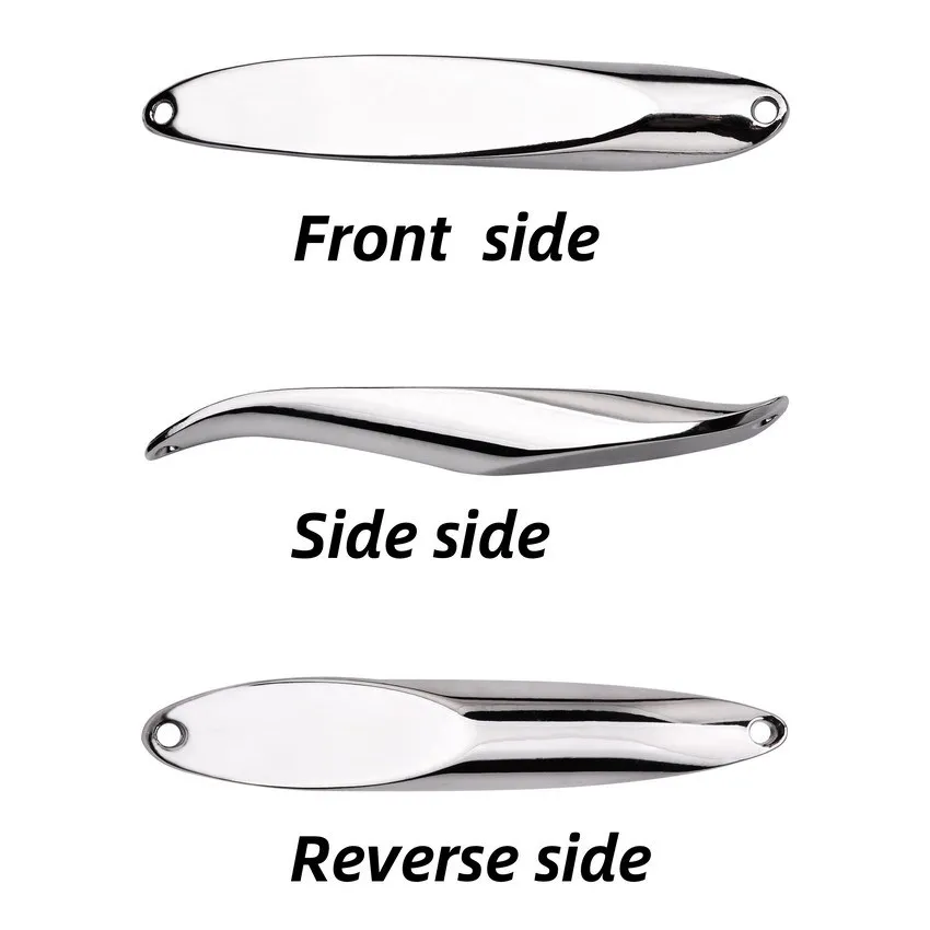 Señuelos de cuchara giratorios de Metal, 60g, 40g, 35g, 30g25g, señuelo de pesca de cola dura, lentejuelas, Paillette, cebo Artificial, Spinnerbait, herramientas para peces, 1 ud. - imagen 4