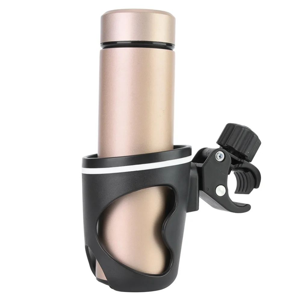 Durable 360 °   Portavasos giratorio para bicicleta, portabotellas de plástico ABS negro, portavasos resistente para ciclismo, accesorios para bicicleta